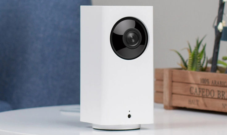 Xiaomi Dafang surveillance camera slightly sideways