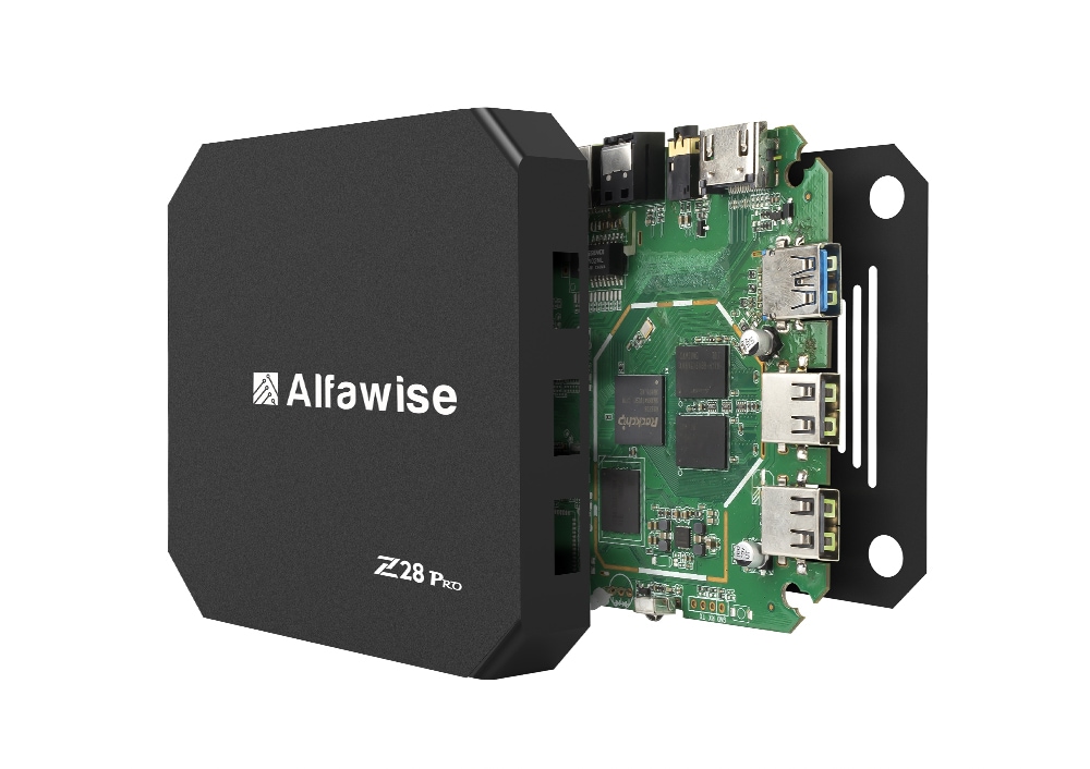 Alfawise Z28 Pro RK3328 Cortex-A53 Smart TV Box Android 7.1 Support H.265 4K x 2K