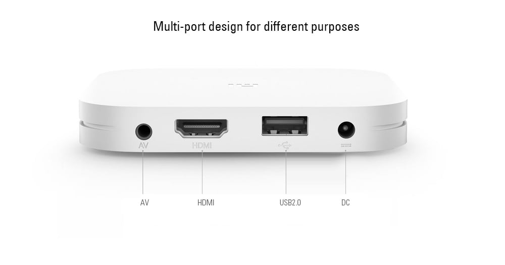 Original Xiaomi Mi4 Bluetooth Voice Control TV Box Amlogic S905L / 2GB RAM + 8GB ROM / 2.4G Wi-Fi / BT4.1+ EDR / Supports 4K HDR / H.265 