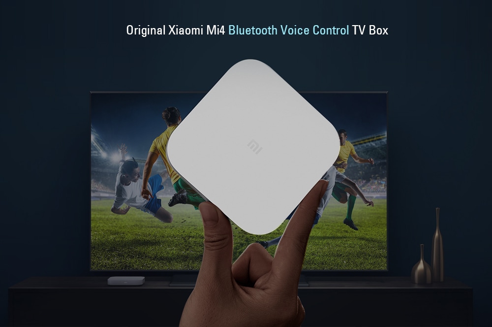 Original Xiaomi Mi4 Bluetooth Voice Control TV Box Amlogic S905L / 2GB RAM + 8GB ROM / 2.4G Wi-Fi / BT4.1+ EDR / Supports 4K HDR / H.265 