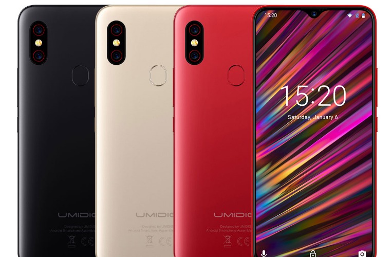 The umidigi f1 has three colors: Black, Red, Gold