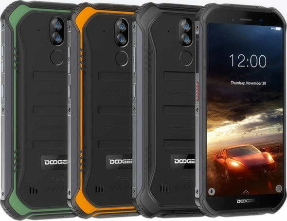 Doogee S40 has 3 colors: Blue, gray, orange