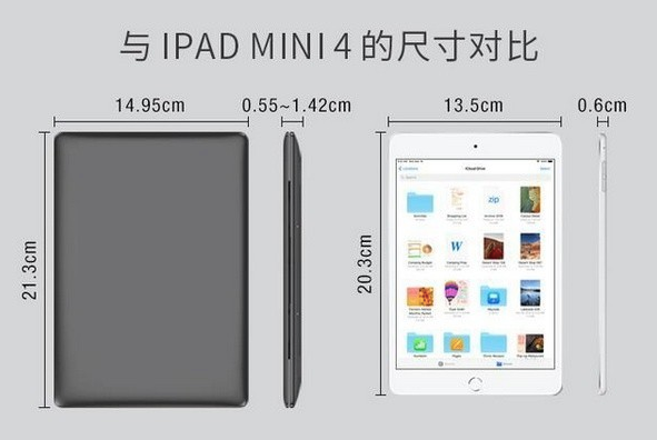 GPD P2 Max VS iPad mini 4