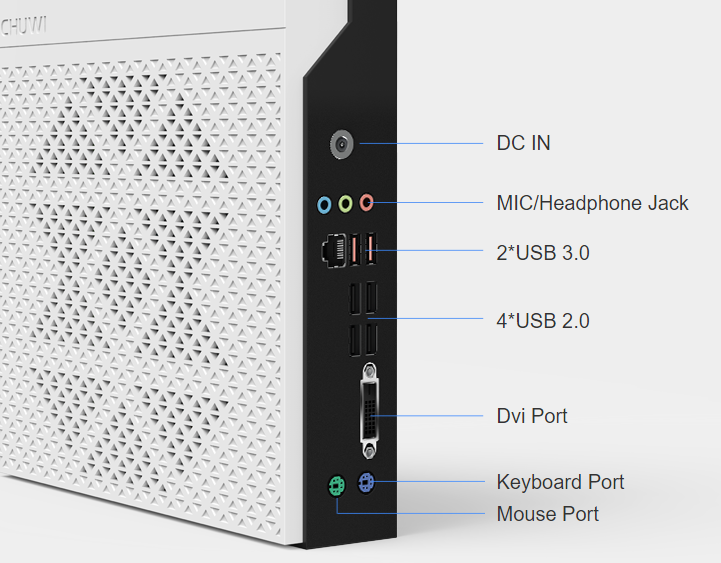 Come with 6 USB-A interfaces (2*USB 3.0, 4*USB 2.0)