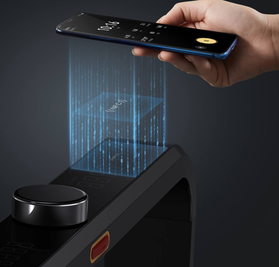 Data is connected at the touch of a button, NFC super-sensory experience