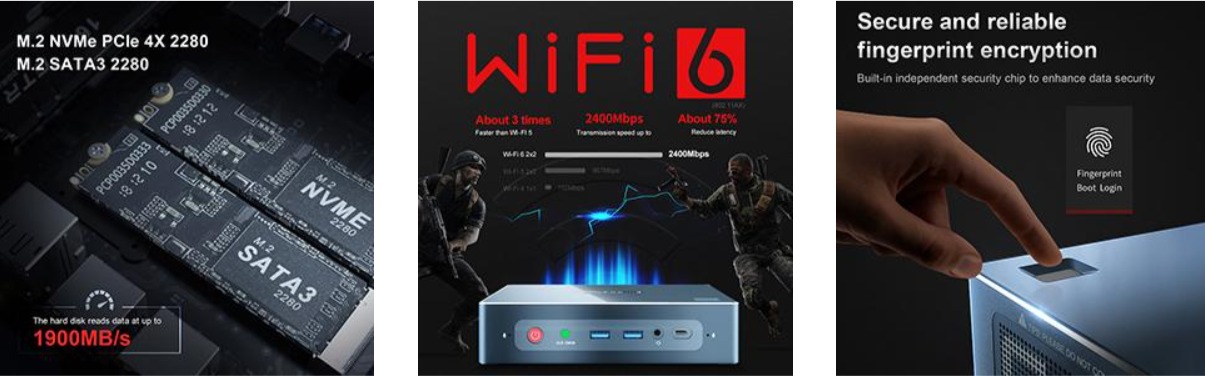 Dual network ports and WIFI6 - for a faster internet experience